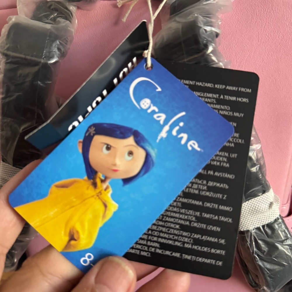 Loungefly Coraline Limited Edition Doll Pink Backpack - Picture 5 of 8